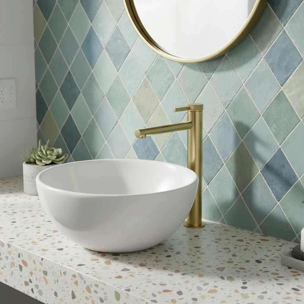 Mitigeur de vasque or brossé XL