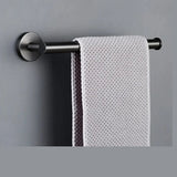 Porte-serviettes gris brossé