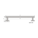 Porte-serviettes chrome