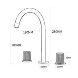 Robinet de salle de bain noir mat