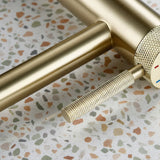 Mitigeur de vasque or brossé XL