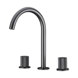 Robinet de salle de bain gris brossé