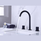 Robinet de salle de bain noir mat