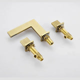 Robinet de salle de bain or brossé