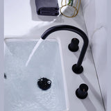 Robinet de salle de bain noir mat