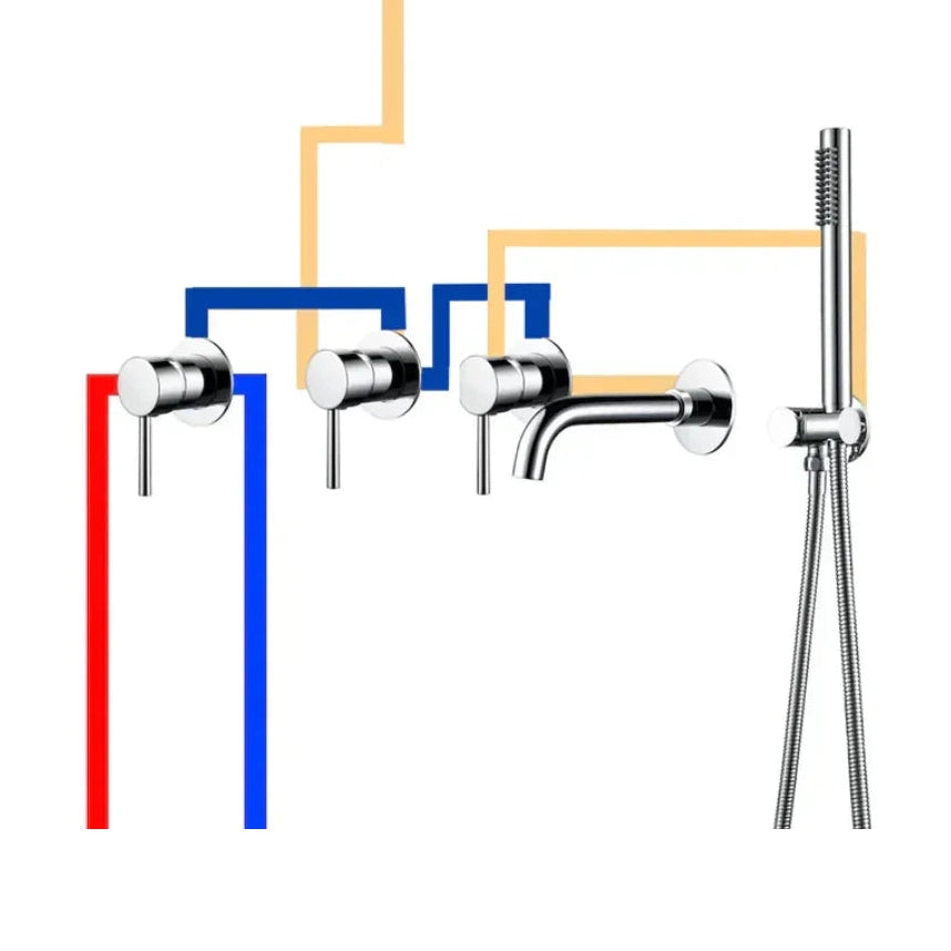 Ensemble de bain chrome