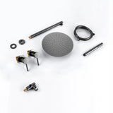 Colonne de douche encastrable gris brossé