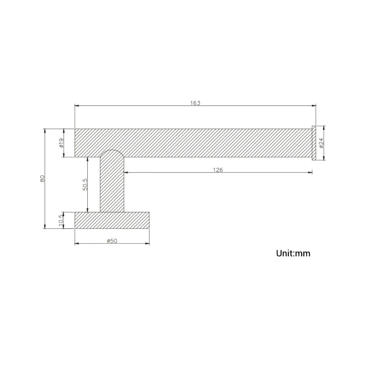 Porte-serviettes or brossé lisse