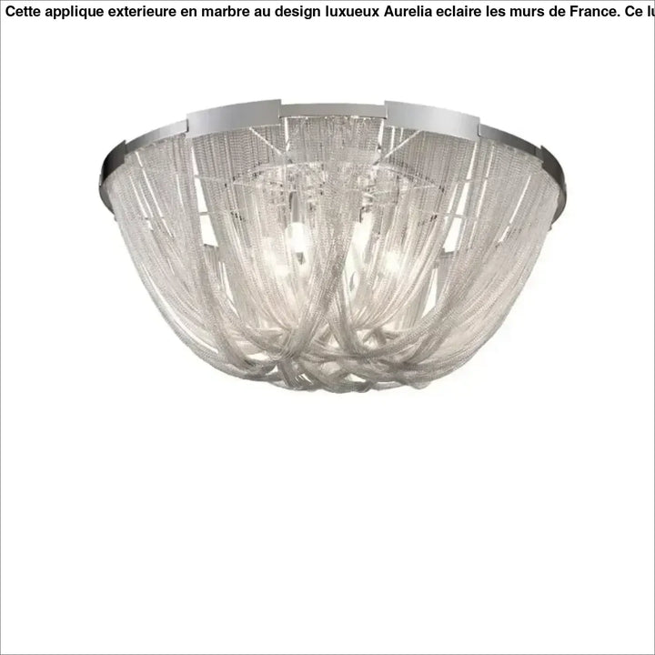 Suspension luminaire moderne avec fils métalliques argentés chic