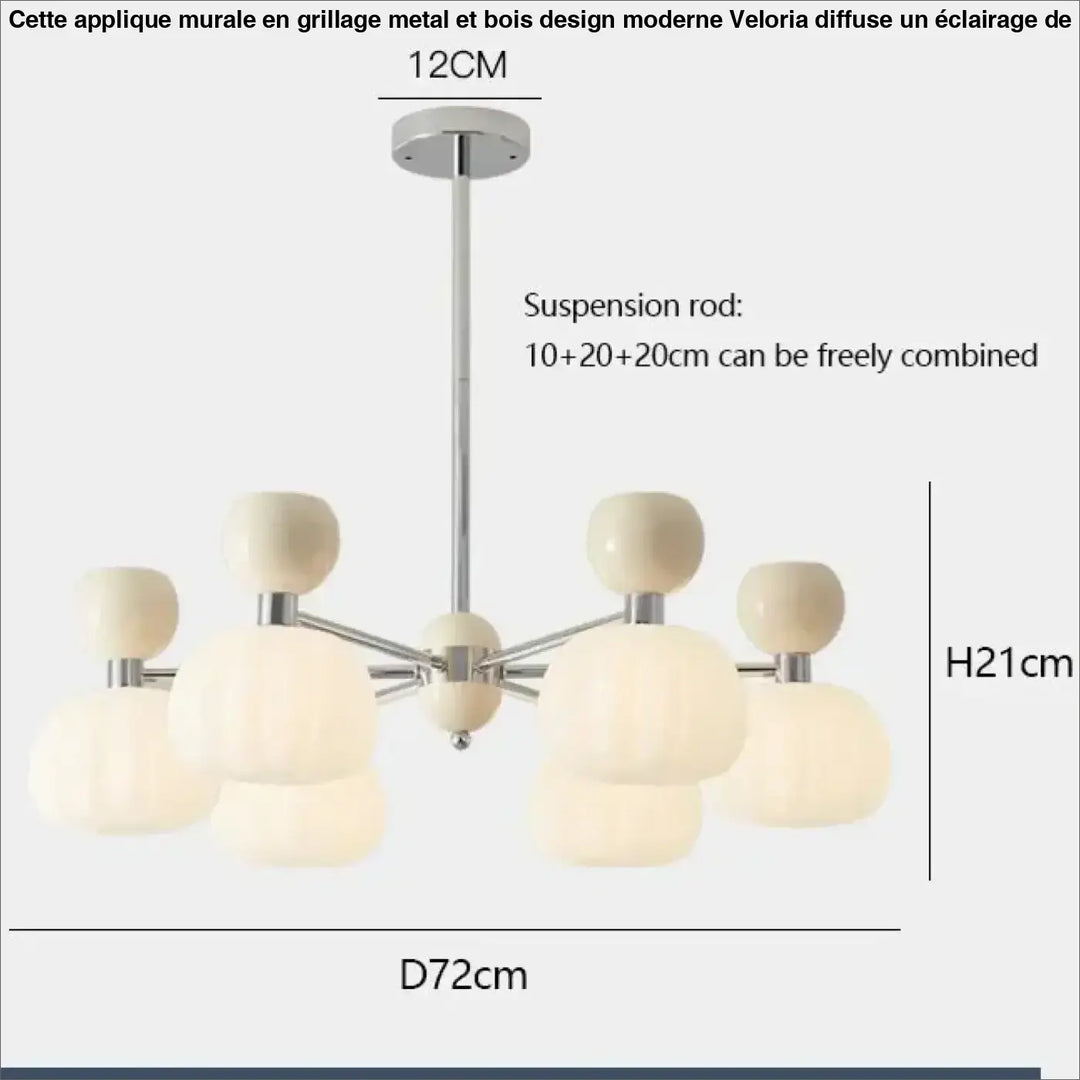 Suspension têtes moderne vert design écologique élan