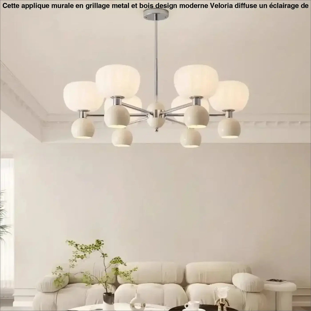 Suspension têtes moderne vert design écologique élan