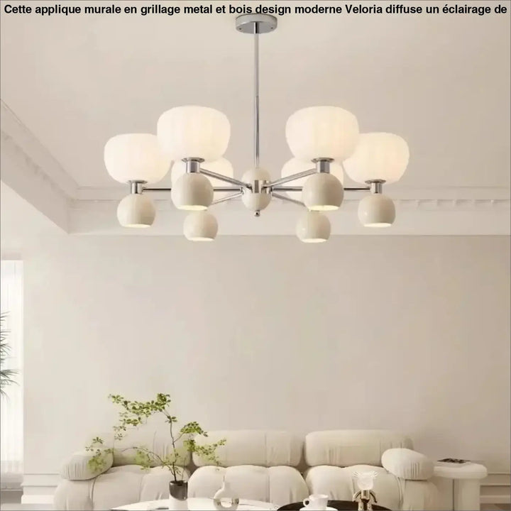 Suspension têtes moderne vert design écologique élan
