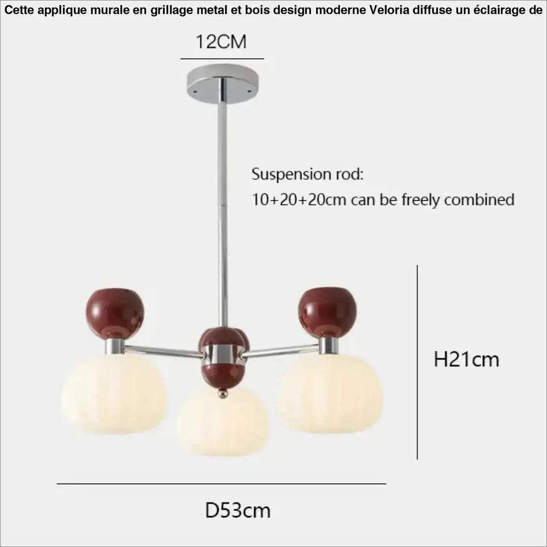 Suspension têtes moderne vert design écologique élan