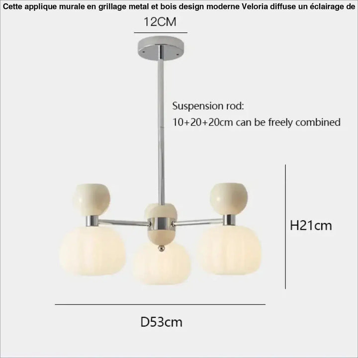 Suspension têtes moderne vert design écologique élan