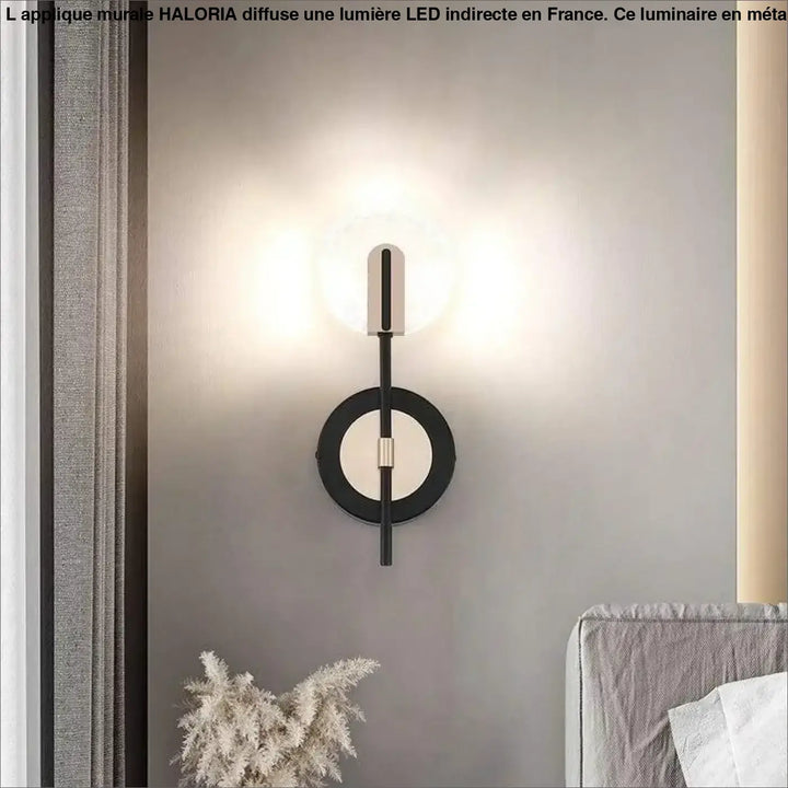 Applique Led Design En Cercle Avec Tige Verticale