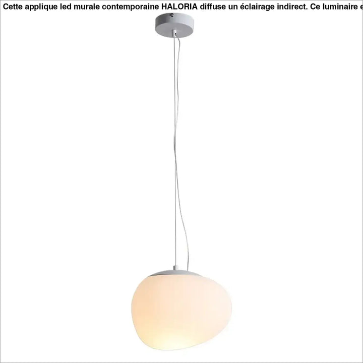 Suspension led blanche douce et raffinée style élégant