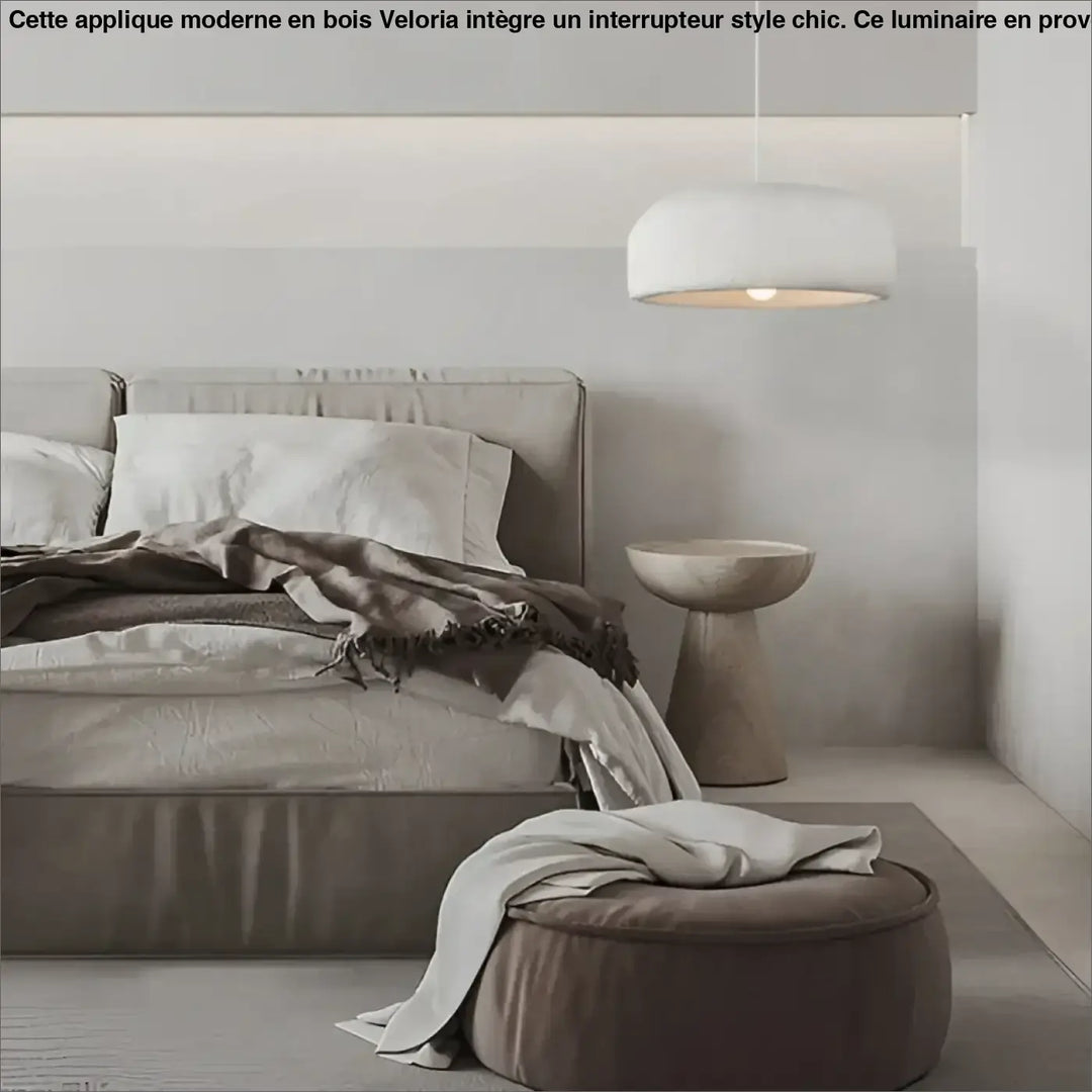 Suspension luminaire design moderne gris béton pour salon