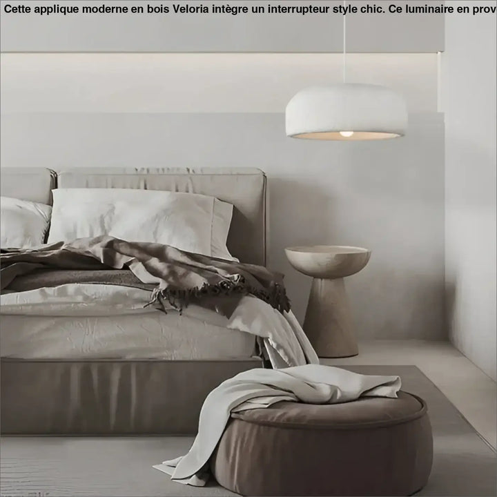 Suspension luminaire design moderne gris béton pour salon