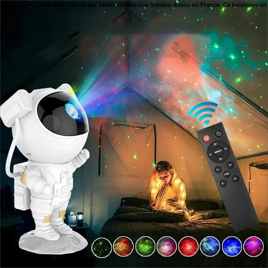 Astronaute Projecteur Galaxie Avec Minuterie LED