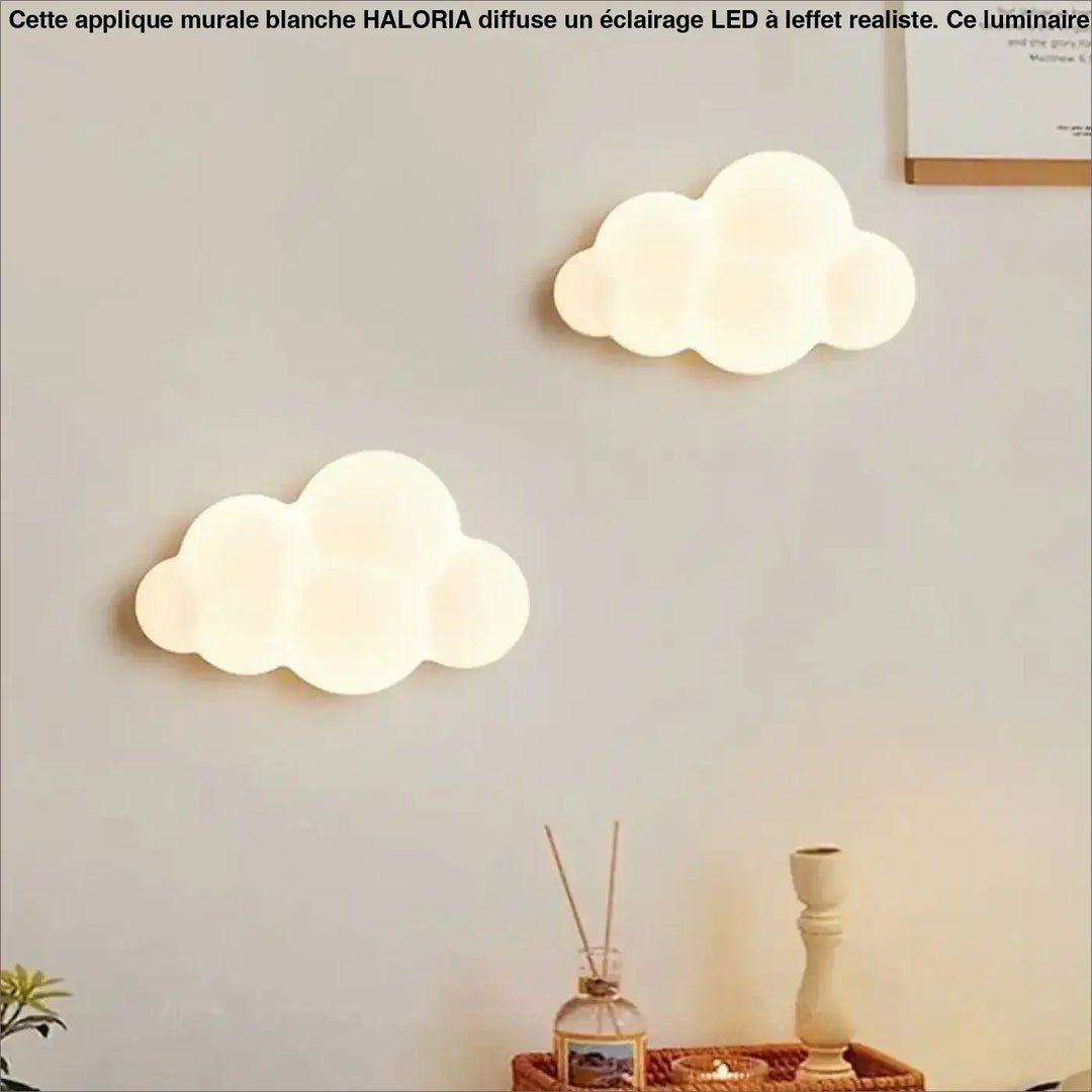 Applique Murale Blanche À L’Effet Réaliste En Forme De Nuage