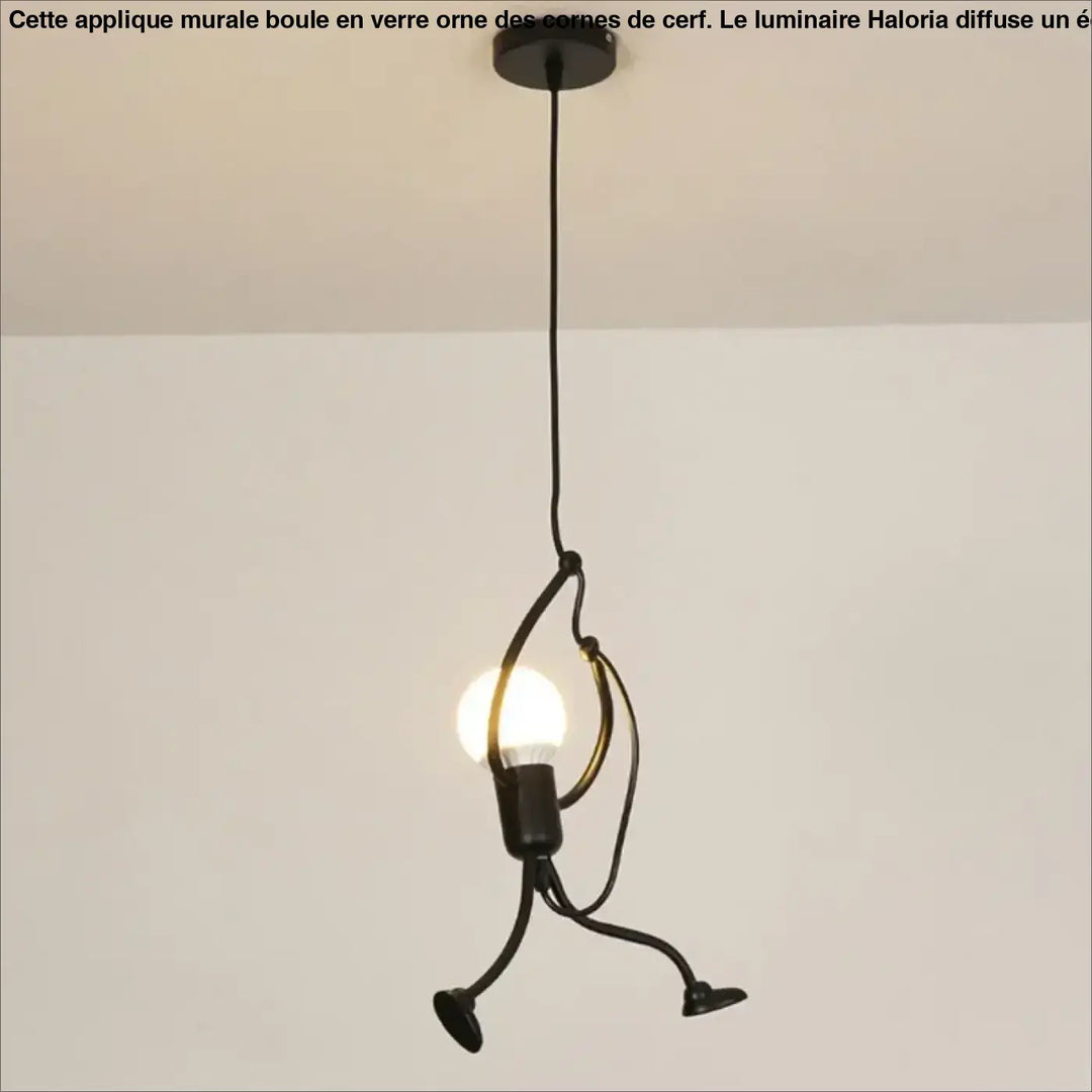 Suspension design original figurine métal moderne