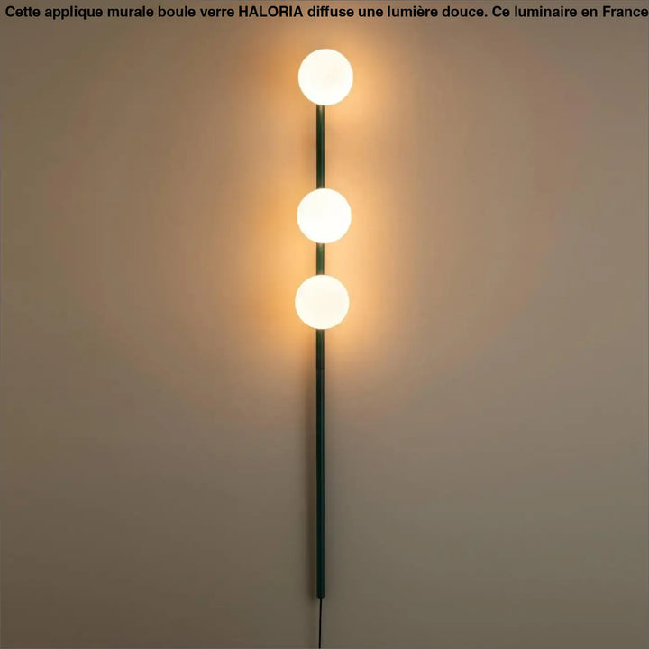 Applique Murale Boule Verre Au Design Tubulaire
