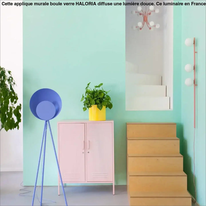 Applique Murale Boule Verre Au Design Tubulaire