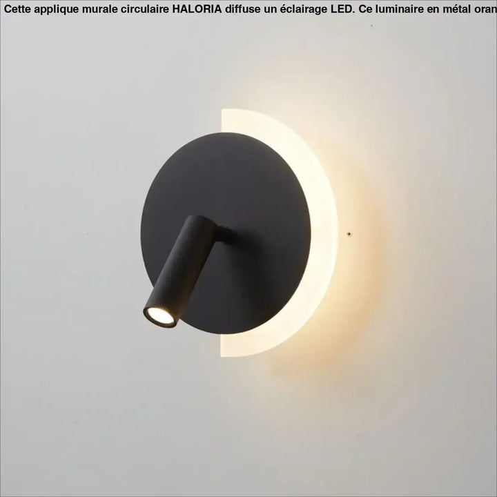 Applique murale circulaire à LED en orange, vert, noir ou blanc

