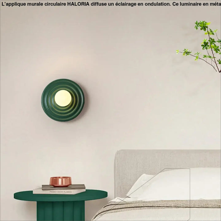 Applique Murale Circulaire En Ondulation De Différentes Couleurs