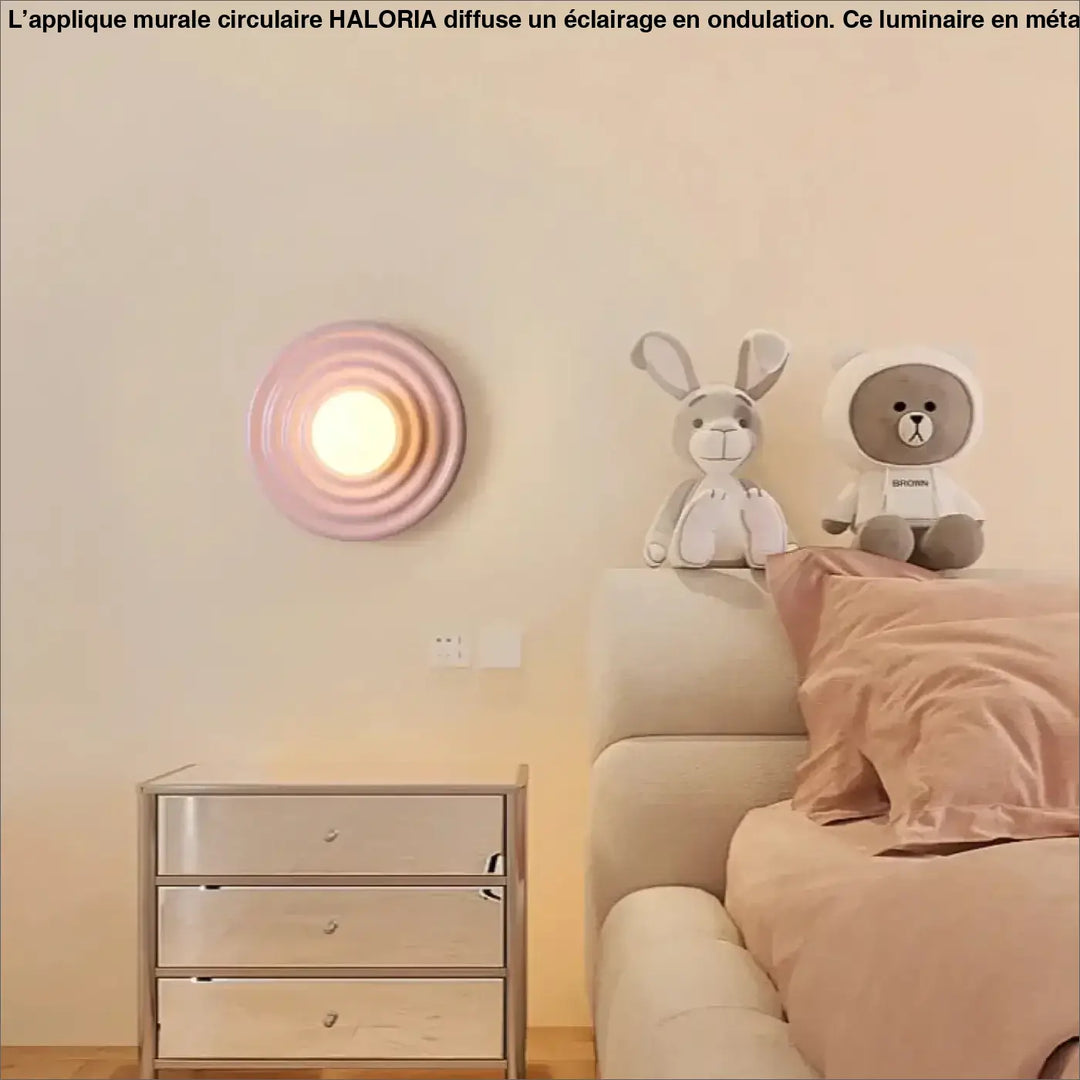 Applique Murale Circulaire En Ondulation De Différentes Couleurs