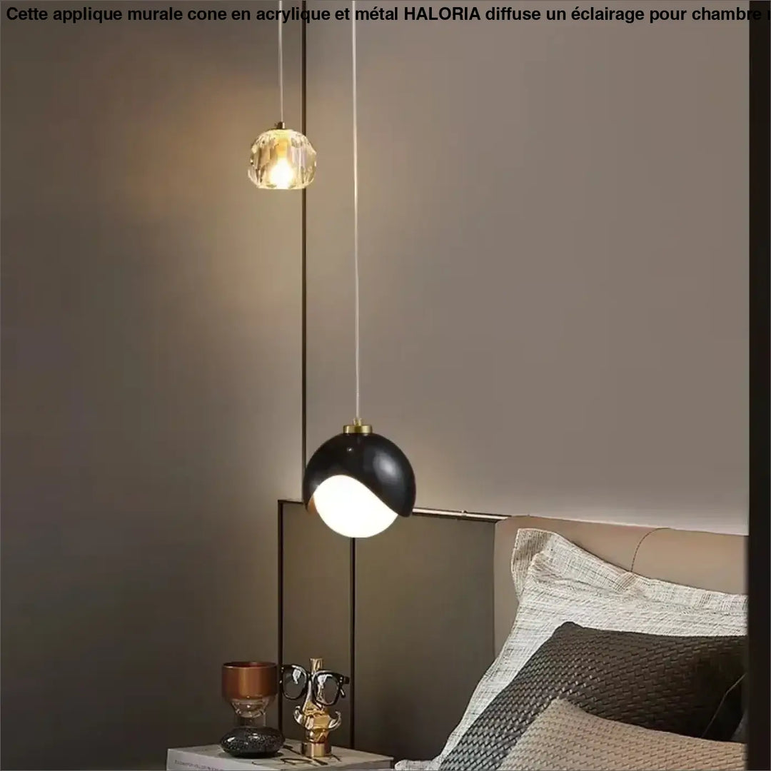 Suspensions Duo Noir Et Doré Design Pour Décoration Moderne

