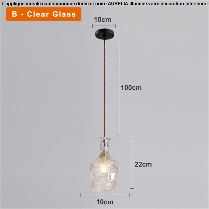 Suspension luminaire en verre ciselé style art déco élégant