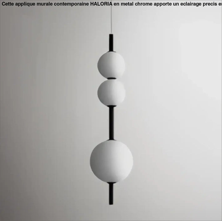 Suspension luminaire saku avec globe blanc et tiges cylindriques noires pour une suspension scandinave moderne
