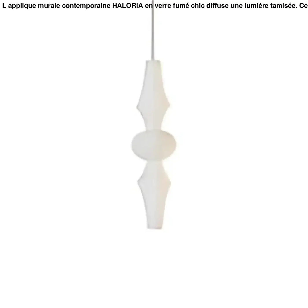 Suspension luminaire arvéna blanc au design minimaliste avec forme effilée et surface lisse en luminaire artistique