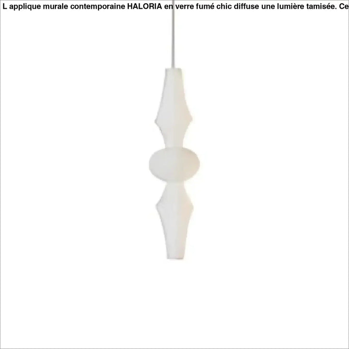 Suspension luminaire arvéna blanc au design minimaliste avec forme effilée et surface lisse en luminaire artistique