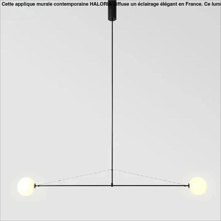 Suspension luminaire noire minimaliste alina avec deux ampoules sphériques lumineuses pour décoration intérieure luminaire moderne