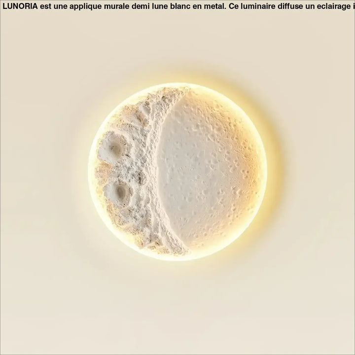 Applique Murale Décorative Demi Lune Acrylique