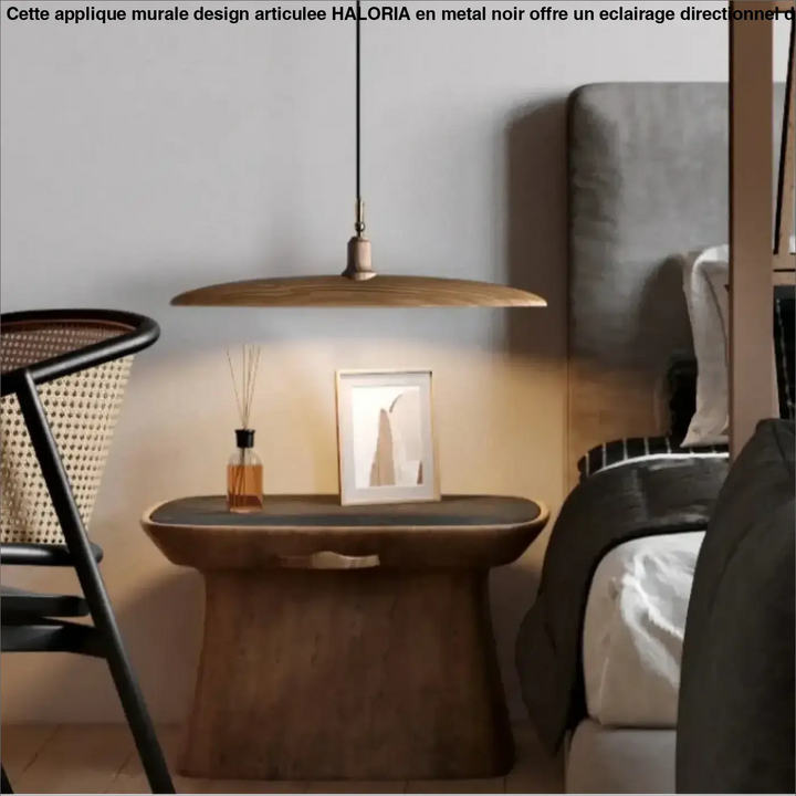 Suspension décorative en bois style zen contemporain design
