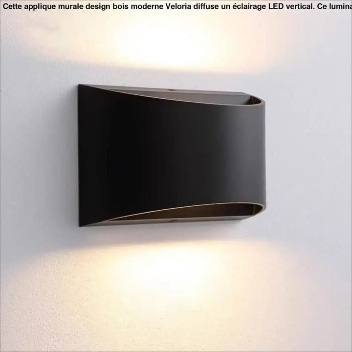 Applique Murale LED Moderne Noire Ou Blanche Style Minimaliste

