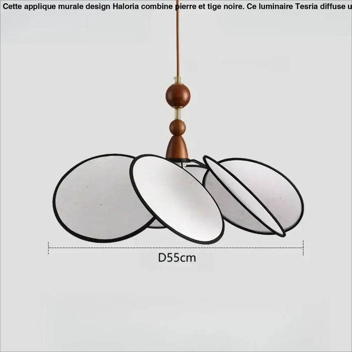 Suspension luminaire en tissu design scandinave au style épuré