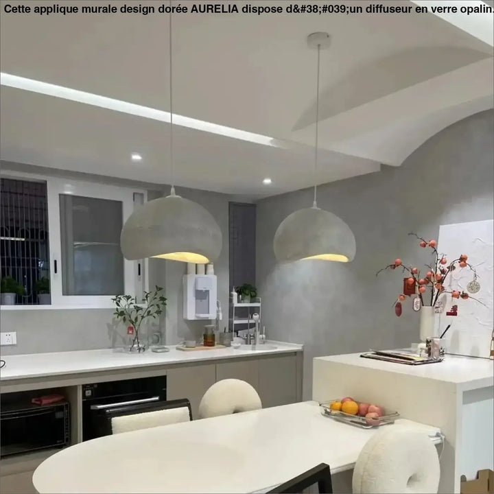 Suspension luminaire moderne en hdps design contemporain