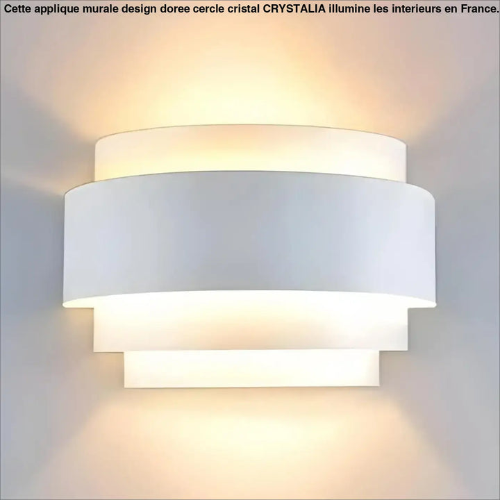 Applique Murale Led Moderne Cylindrique Blanche Lumière Haut Bas