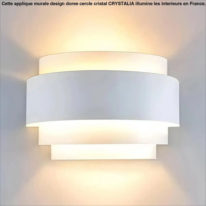 Applique Murale Led Moderne Cylindrique Blanche Lumière Haut Bas