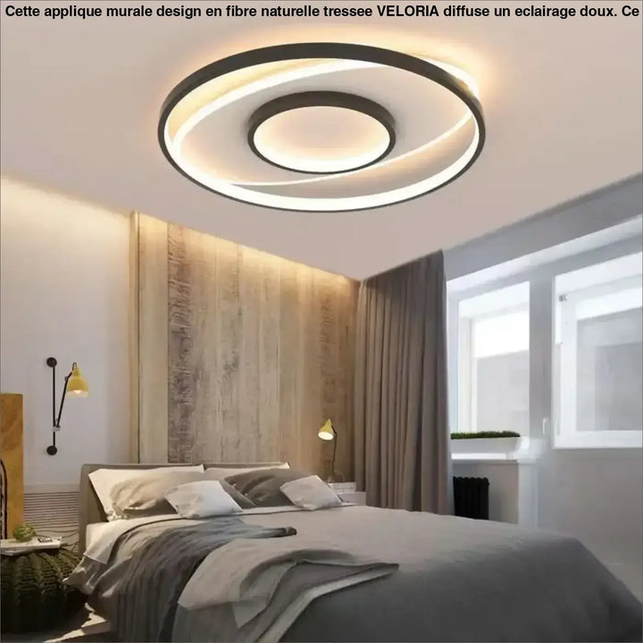 Plafonnier led design contemporain rond minimaliste