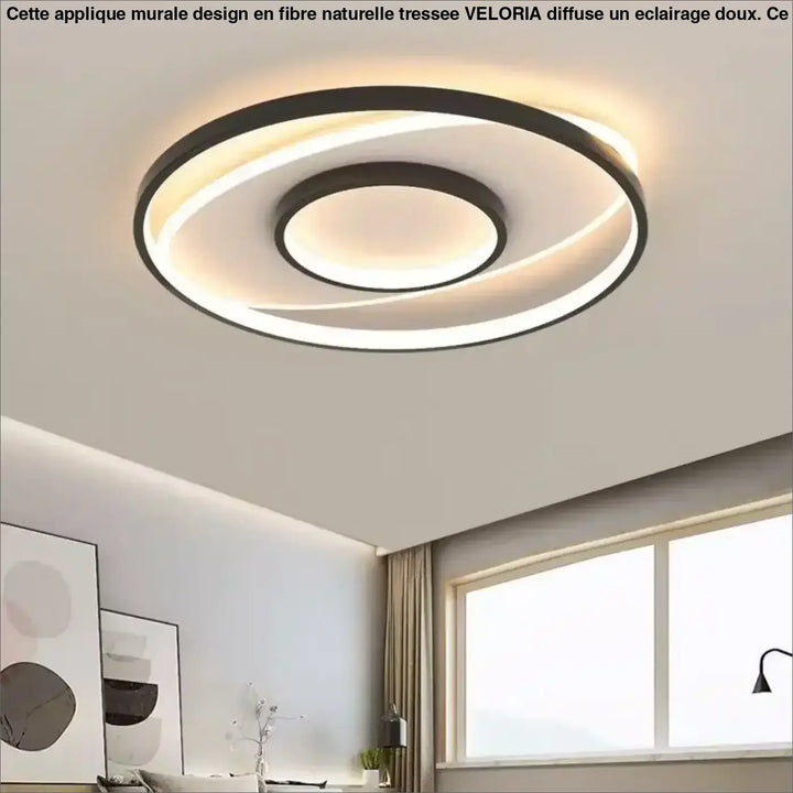 Plafonnier led design contemporain rond minimaliste