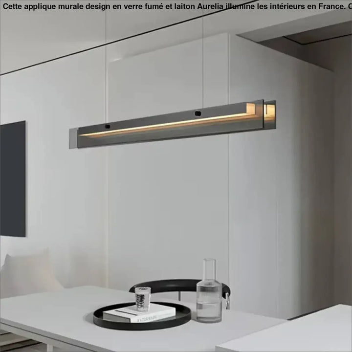 Modern Simple Led Chandelier For Dining Room Kitchen Bedroom Minimalism Decoration Black Glass Hanging Lamp Design