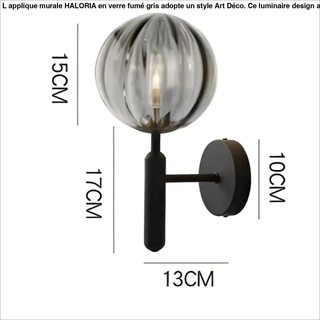 Applique murale en verre transparent design moderne