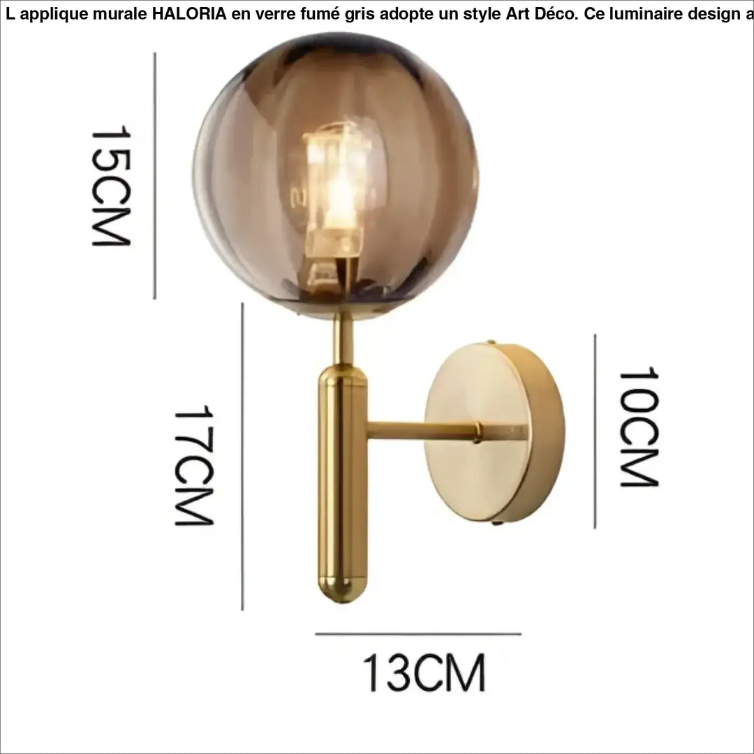 Applique murale en verre transparent design moderne
