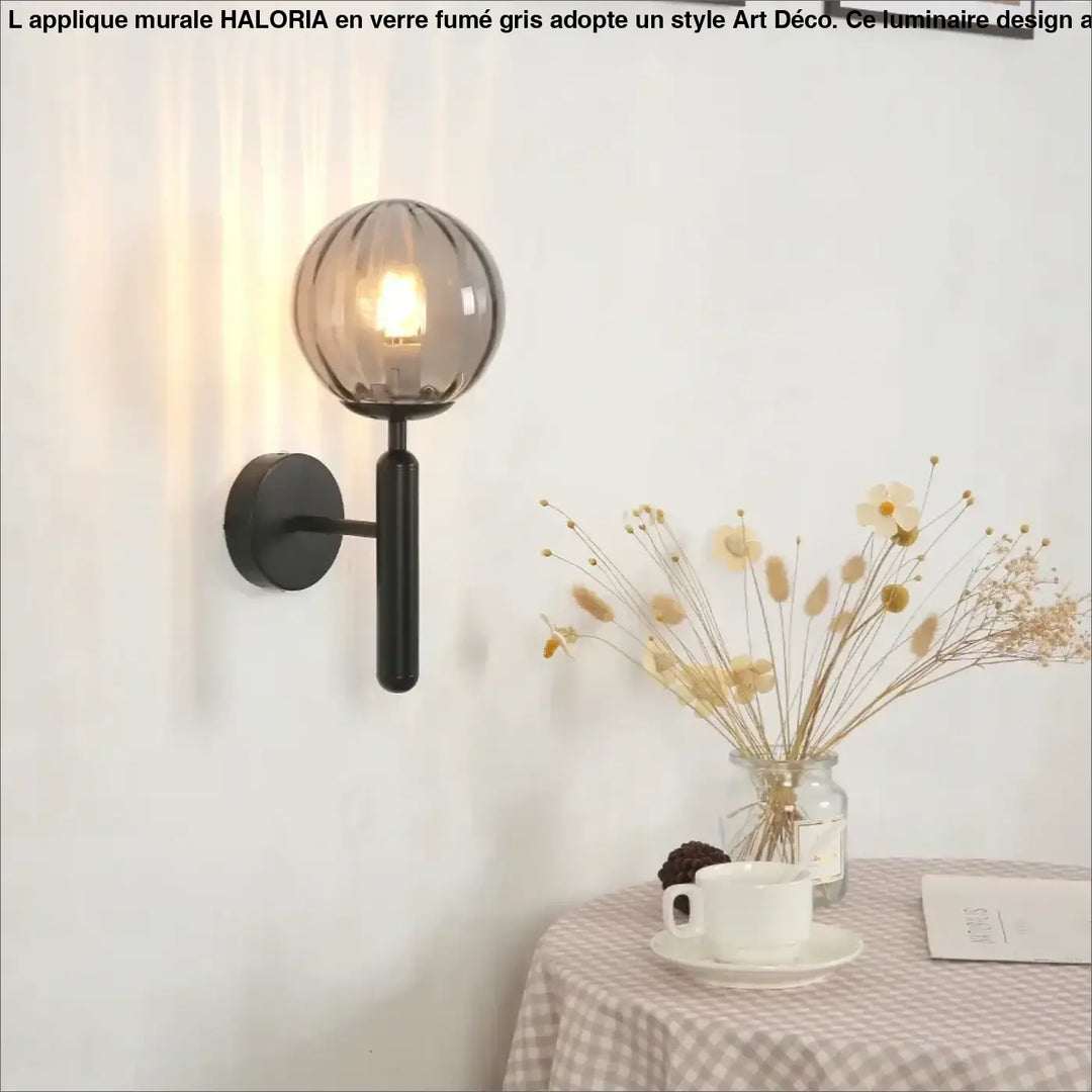 Applique murale en verre transparent design moderne