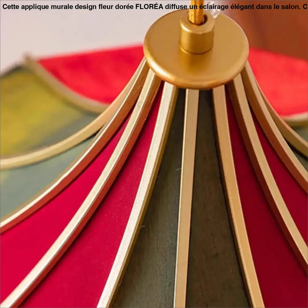 Suspension luminaire vintage en tissu coloré élégant style rétro chic